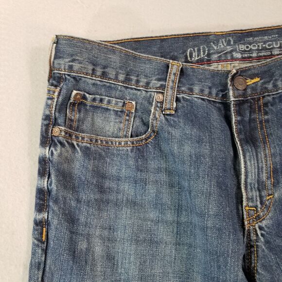Old Navy Blue Bootcut Jeans for Men - Picture 3 of 11